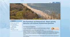 Desktop Screenshot of ferienhaus-mv-ruegen.de